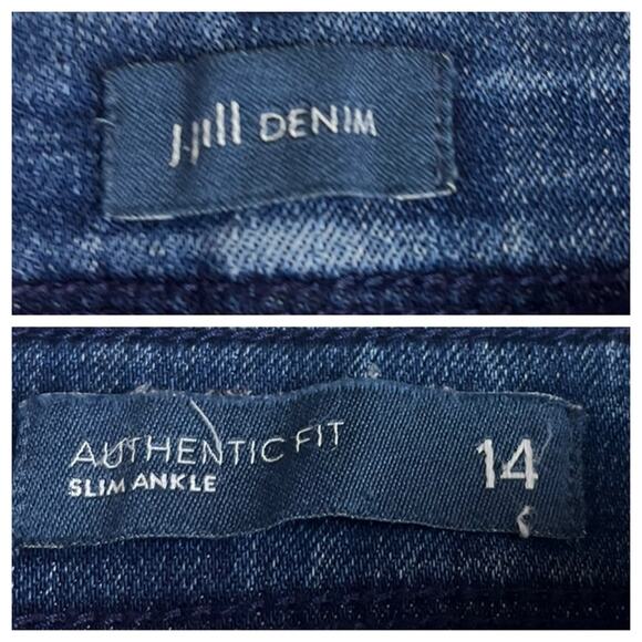 J.Jill Jeans Authentic Fit Slim Ankle Mid Rise Dark Wash Women’s Plus Size 14 - Picture 6 of 9